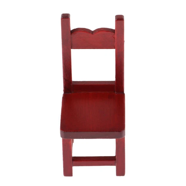 ESTINK Chaise à Bascule De Maison De Poupée 1:12 Maison De Poupée Chaise Berçante Rétro