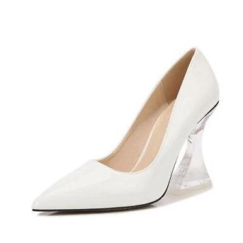 Womens Sexy Pointed Toe Crystal High Heels Formal Shoes Office Lady Pumps 35-46