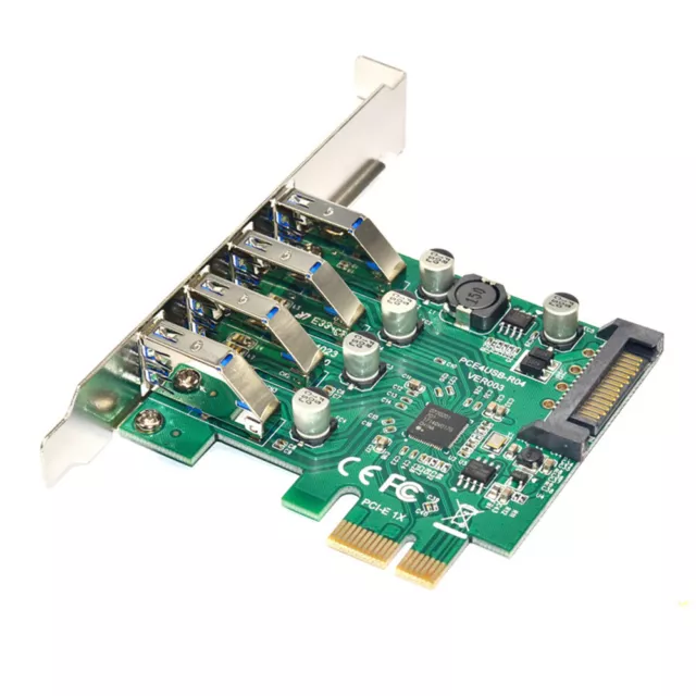 Four Ports USB 3.0   5Gbps PCI-E Expansion  PCI  V9J3