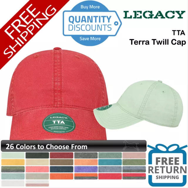 🔥 LEGACY MEN Terra Twill Cap Hat Six-panel, Low-profile Wash Cotton ...