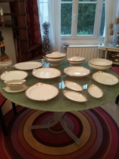 Service De Table porcelaine  52  Pieces W.Guerin et Cle Paris.Limoges 1900