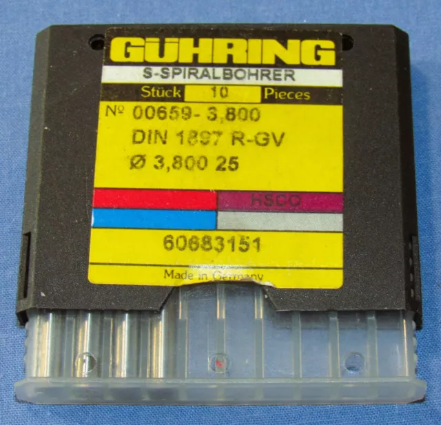 Guhring Screw Machine Length Drill Size #25, (1496") Dia. 130 deg Cobalt 4Pcs