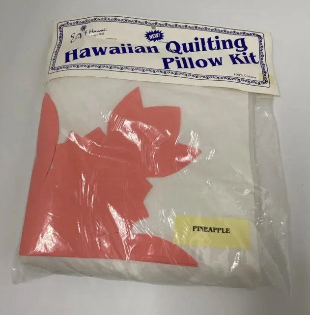 Kit completo de almohada de edredón hawaiano piña rosa Hawaii nuevo en paquete