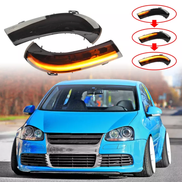 Clignotant Dynamique Défilement LED Rétroviseur Golf 5 VW MK5 Passat GTD GTI R