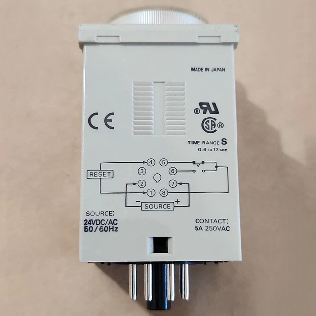 New For Omron H3CR-H8RL Time Delay Relay AC/DC 24V In Box