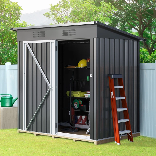 HEAVY DUTY TOOL Sheds Storage Outdoor Storage Shed w/Lockable House