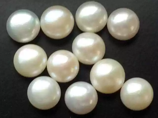 10mm Ivoire Perles, Naturel Frais Eau Perle Cabochons, Naturel Perles, Libre