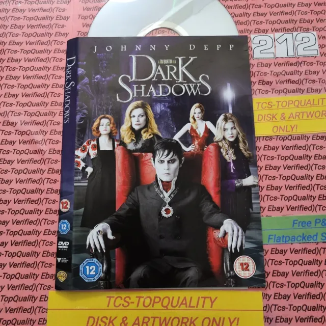Dark Shadows DVD (2012) Johnny Depp, Burton Disc And Art Work only Save £s Eco