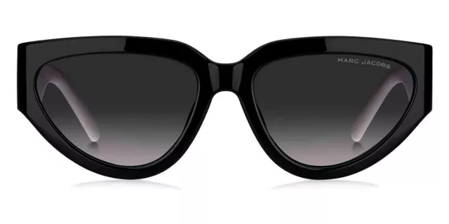 Marc Jacobs MARC 645/S Sunglasses Black White Gray Shaded 57 New & Authentic