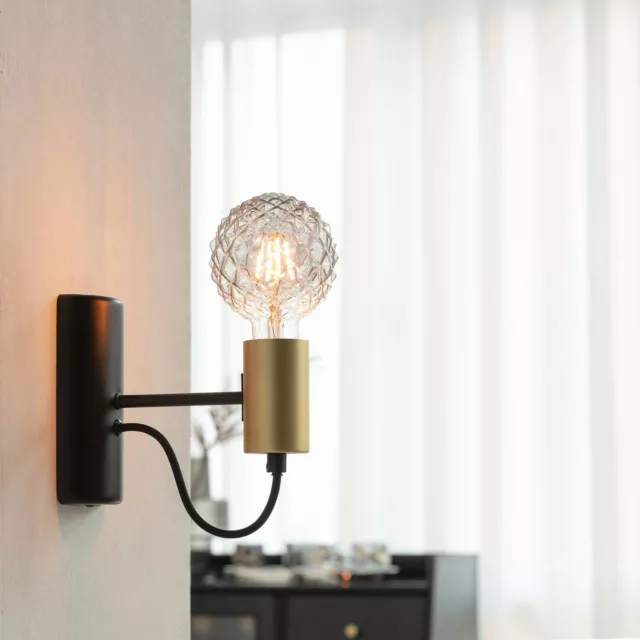 Lindby Wandleuchte, Wandlampe Innen 'Prospa' (Modern) in Schwarz aus Metall u.a.