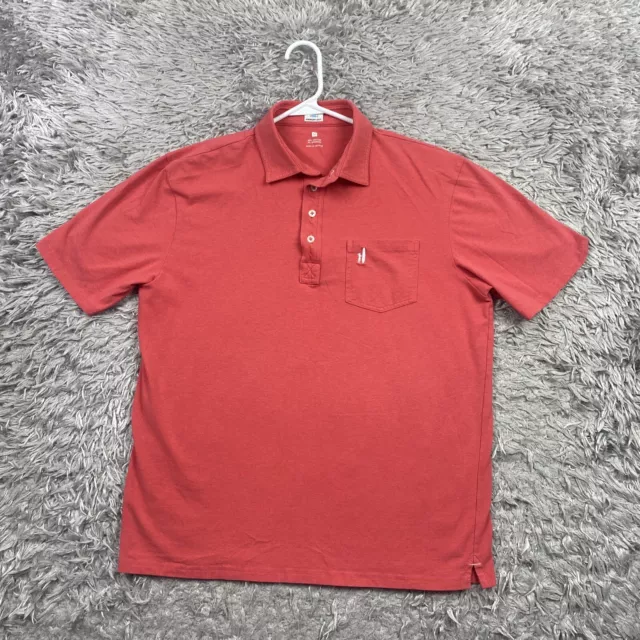JOHNNIE O HANGIN Out Polo Shirt Golf Mens Medium Embroidered Logo $15. ...