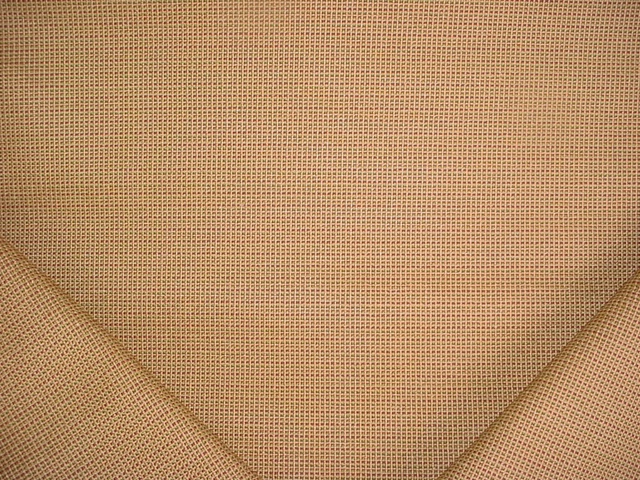 4-5/8Y Robert Allen Gold Russet Emerald Basketweave Drapery Upholstery Fabric