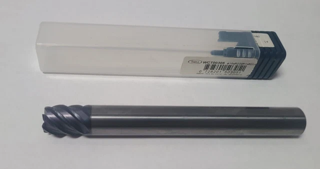 Fraisa SOLID CARBIDE 16 x R22 x R1 x 6CL x 160 END MILL 6 FLUTE TOOL BIT New