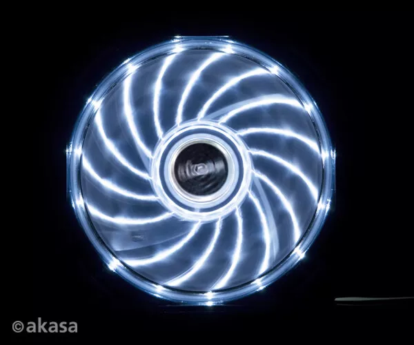 Akasa AK-FN091-WH 120mm Vegas White LED Case Fan