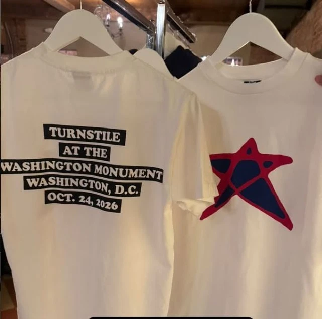 TURNSTILE WASHINGTON DC October 24 2026 Washington Merch (Reprint) £16. ...