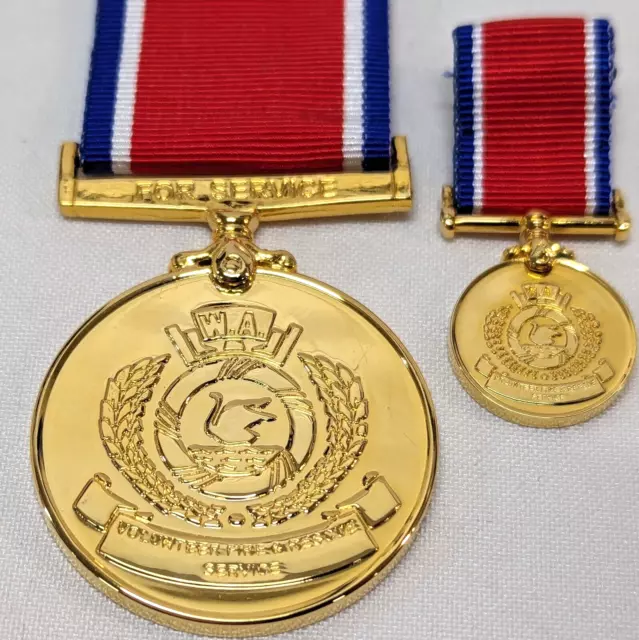 Western Australian Volunteer Fire & Rescue Services Long Service medals