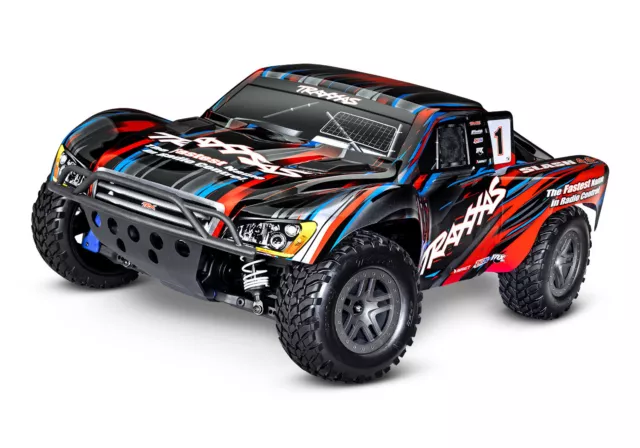 Traxxas Slash 4X4 BL-2s Brushless Rot 1/10 Short Course Truck 68154-4 4WD SCT