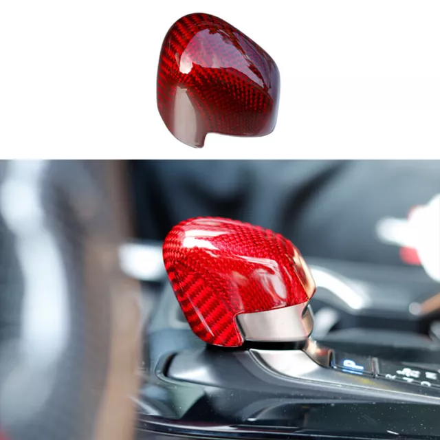 FOR LEXUS RX500H 20232024 Carbon Fiber Red Console Gear Shift Knob