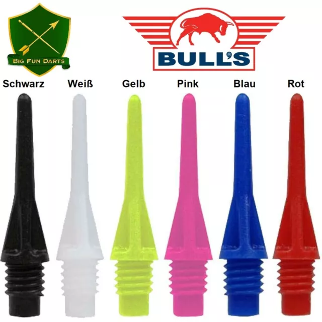 Soft Dartspitzen kurz Bulls Startips Harrows Micro ab 1,44€/100 2ba Short 19mm