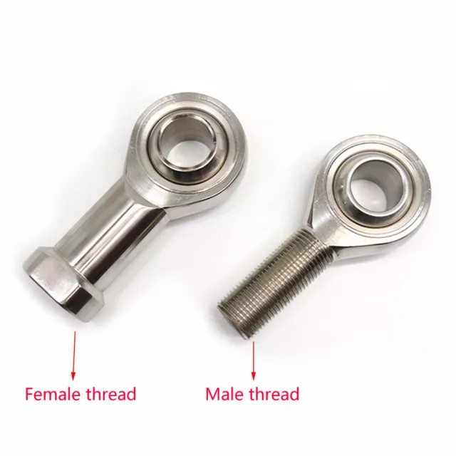 Stainless Steel Rose Joint Male/Female Rod End Bearing Right/Left Thread M5-M35