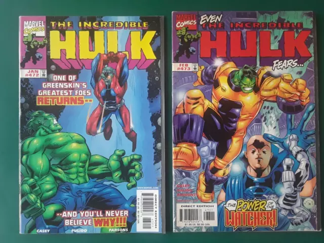 The Incredible Hulk 472, 473 ( The Watcher ) 1999