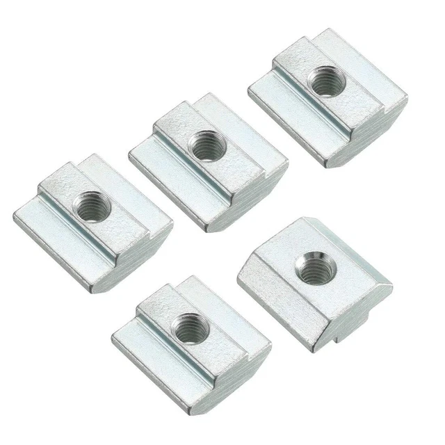 uxcell Slide in T-Nut, M6 Threaded for 4040 Series Aluminum Extrusions Profil...