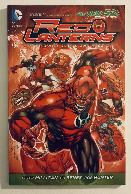 Red Lanterns Volume 1 Blood and Rage Trade Paperback - New 52 Peter Milligan