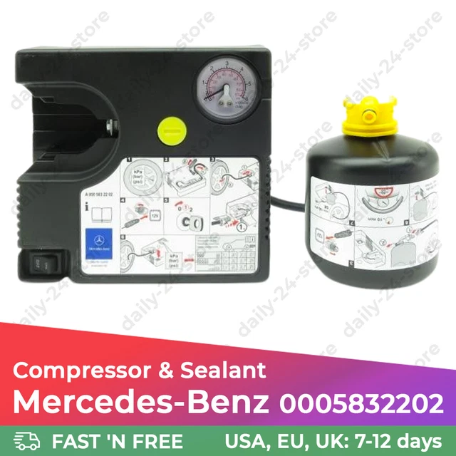 GENUINE MERCEDESBENZ AIR Tire Pump Compressor TIREFIT 0005832202 For