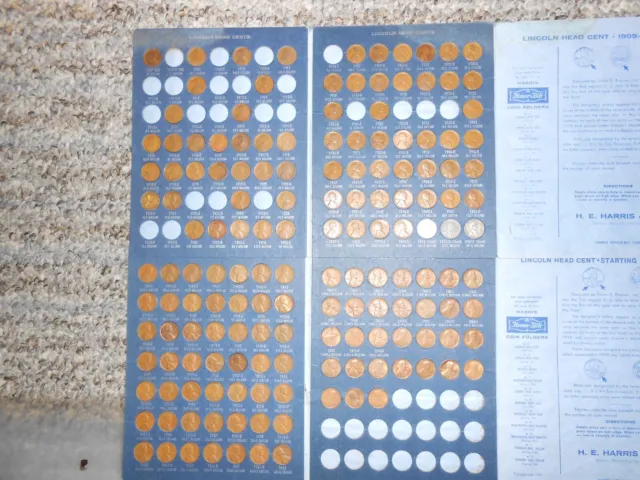 Lincoln Wheat Cent Penny Collection Set 1909 Vdb - 1975 Pds 106 Coins Semi Keys