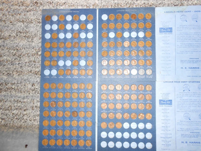 Lincoln Wheat Cent Penny Collection Set 1909 Vdb - 1975 Pds 106 Coins Semi Keys