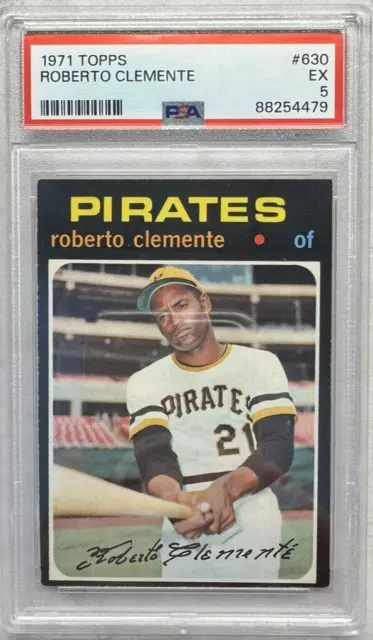 1971 Topps Baseball Roberto Clemente #630 PSA 5