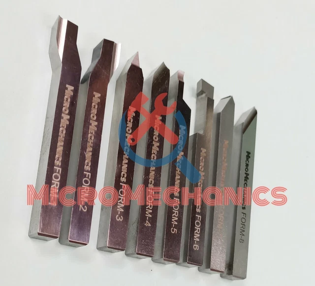 HSS LATHE FORM Tools Set 5/16" Shank Metal Turning UNIMAT EMCO MYFORD