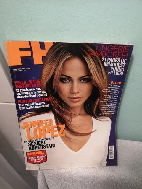 UK FHM MAGAZINE - April 2003 - Jennifer Lopez - Issue 160 £9.72