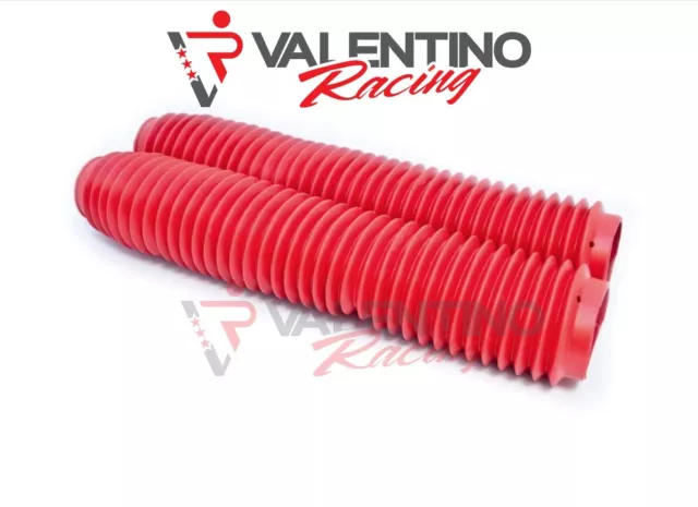 COPPIA SOFFIETTI Forcella Rossi UNIVERSALI ENDURO CROSS Ø43 Ø59mm LUNGHEZZA 370m