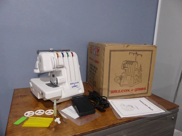 Sew Model WILLCOX & GIBBS 440DS Model Overlock Serger Sewing Machine w/ Pedal ...