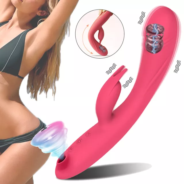 3 EN 1 Point G Clitoridien Stimulateur Rabbit Vibromasseurs Femme Jouet Sexuel