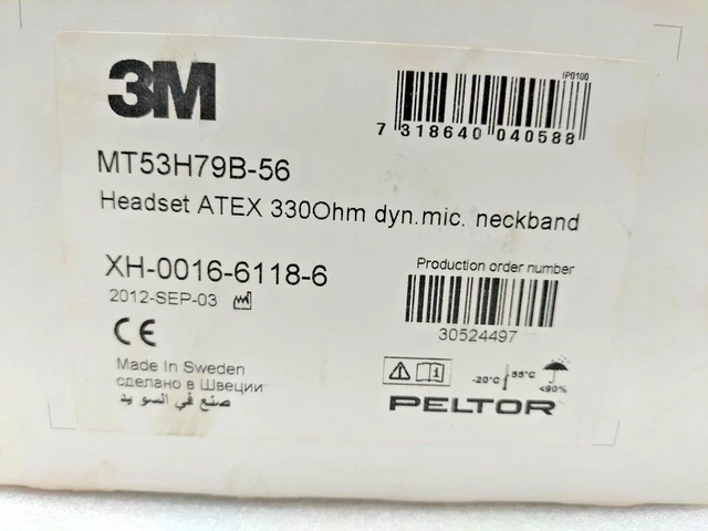 Cuffie Con Microfono Peltor MT53H79B-56 - Usate In Buone Condizioni