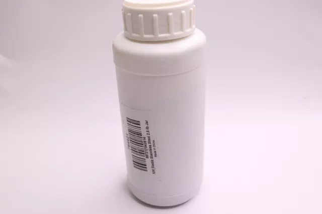 National Cleaning Media Stainless Steel Pins Metallic Brass 2.5 lb. Plastic Jar