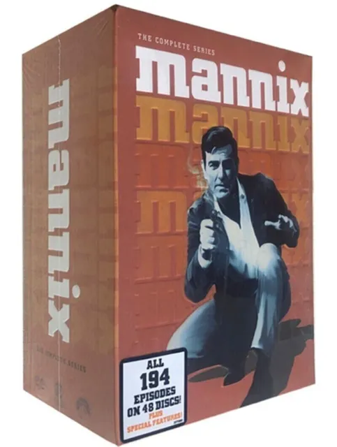 MANNIX COMPLETE SERIES 48-DISC DVD BOX SET $45.54 - PicClick