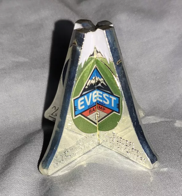 3D Mount Everest Silver Coin Hillary Signed Mountian Nepal Nature Snow Figurine