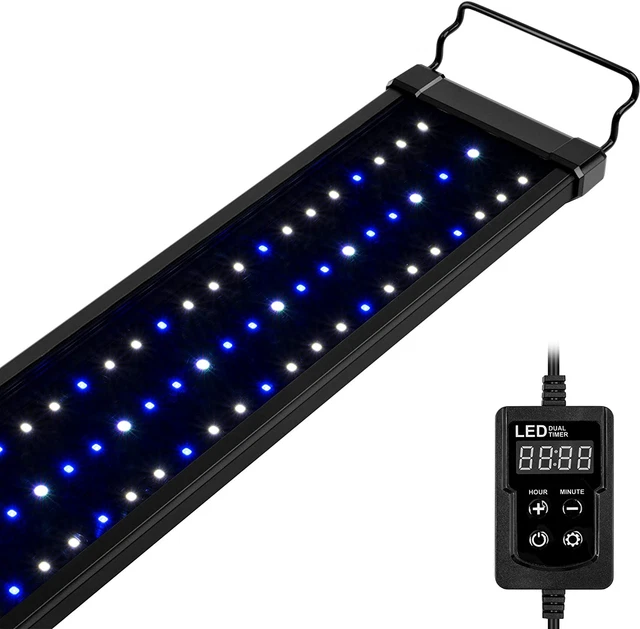 NICREW Saltwater Aquarium Light, Marine LED Fish Tank Light for Coral Reef Tanks