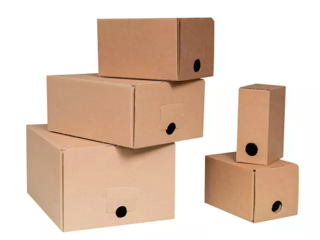 Bag-in-Box Karton - versch Größen 1,5-3-5-10-20Liter Saftkarton Weinkarton