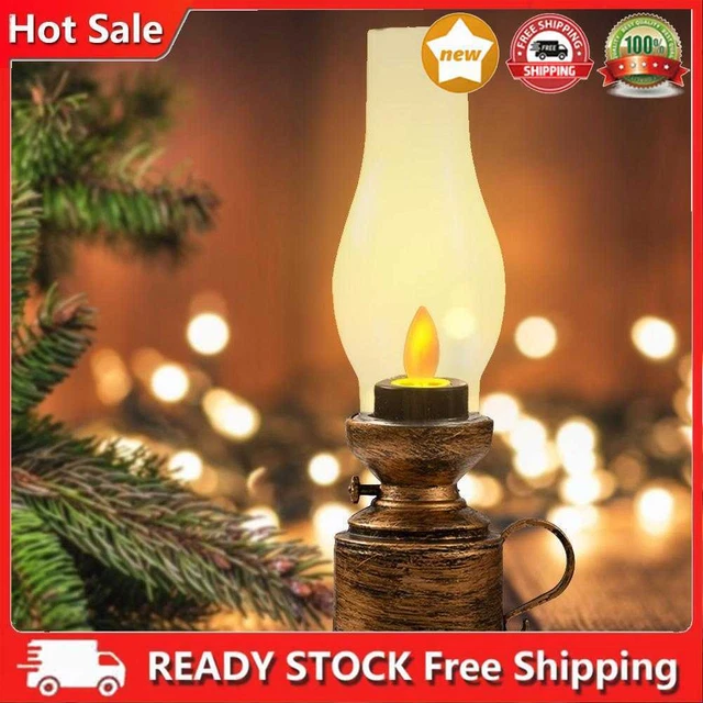 LYEAA Velas Retro LED Sin Llama con Mecha Parpadeante, Vintage, Batería