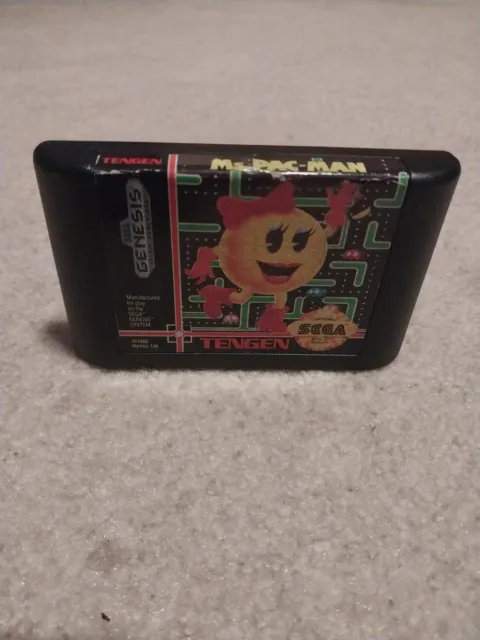 Ms. Pac-Man Tengen (Sega Genesis, 1991) *TESTED*