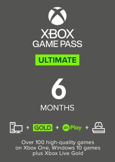 Microsoft Xbox Game Pass Ultimate - 6 Months FAST DELIVERY
