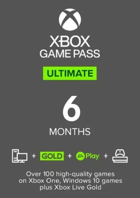 Microsoft Xbox Game Pass Ultimate - 6 Months FAST DELIVERY