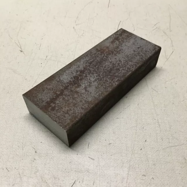 A36 Hot Rolled Steel 1" x 2" x 5" Bar End Drop, Scrap.