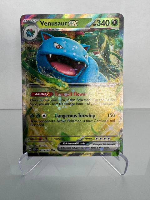 POKÉMON TCG VENUSAUR ex Scarlet & Violet - 151 003/165 Holo Double
