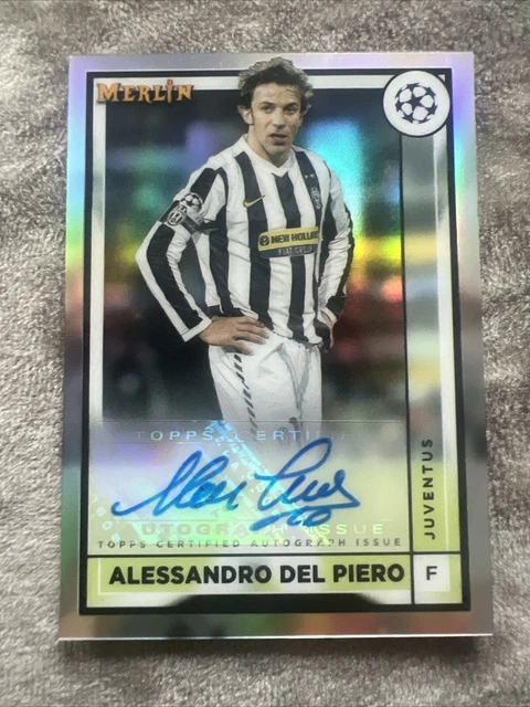 2022-23 TOPPS MERLIN Chrome Alessandro Del Piero Auto #AC-ADP 