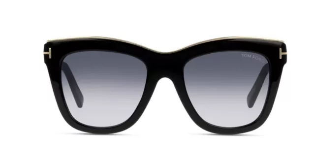 Tom Ford Julie FT0685 Womens Sunglasses 01C Shiny Black / Smoky Grey Lens 52 mm 3